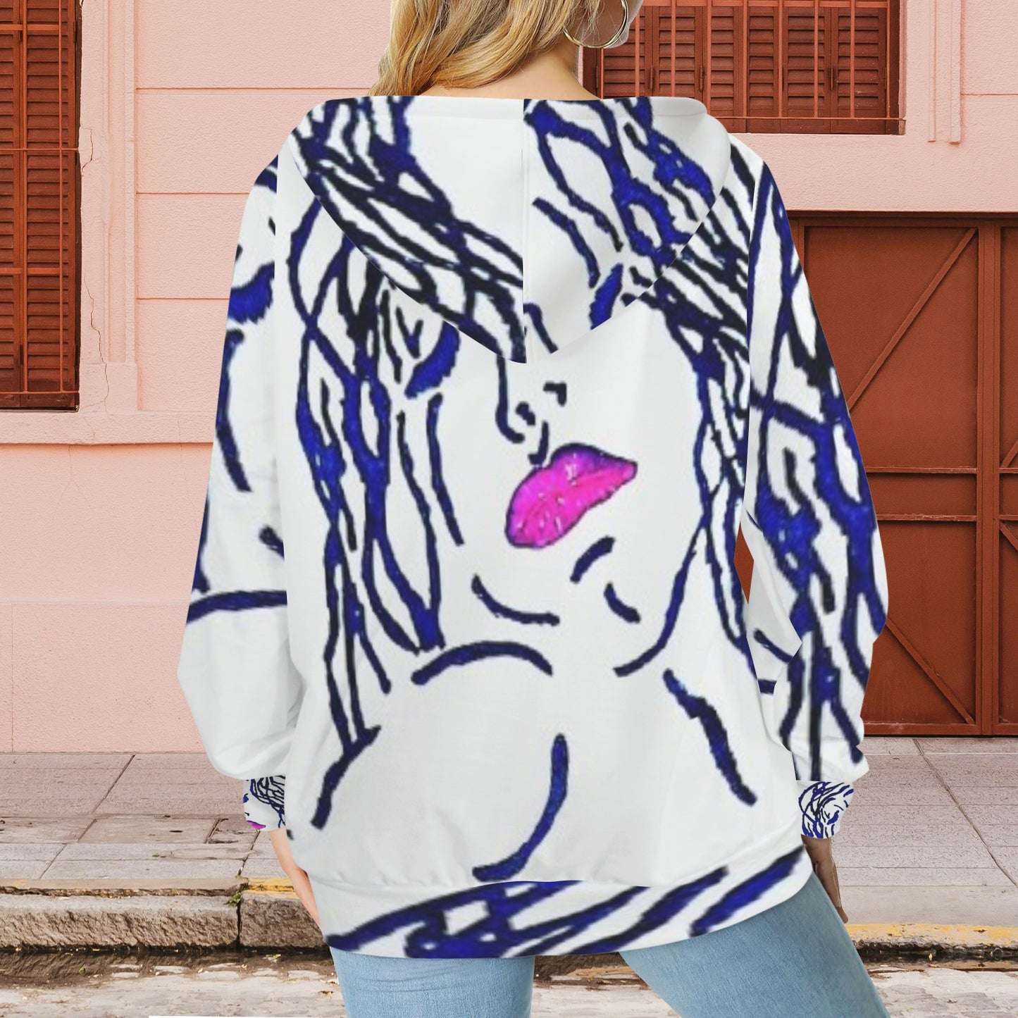 black lines hoodie