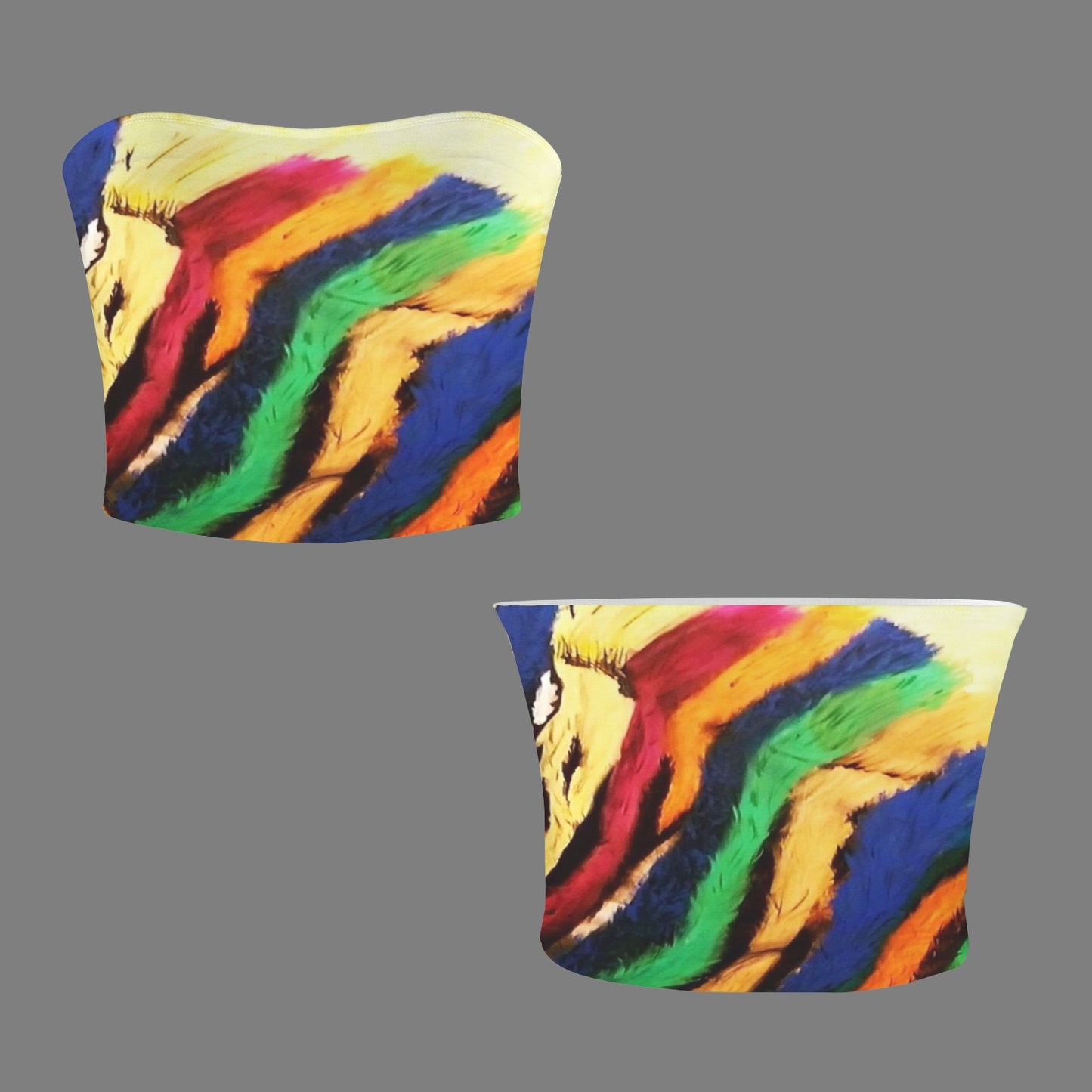 zebra abstract tank top