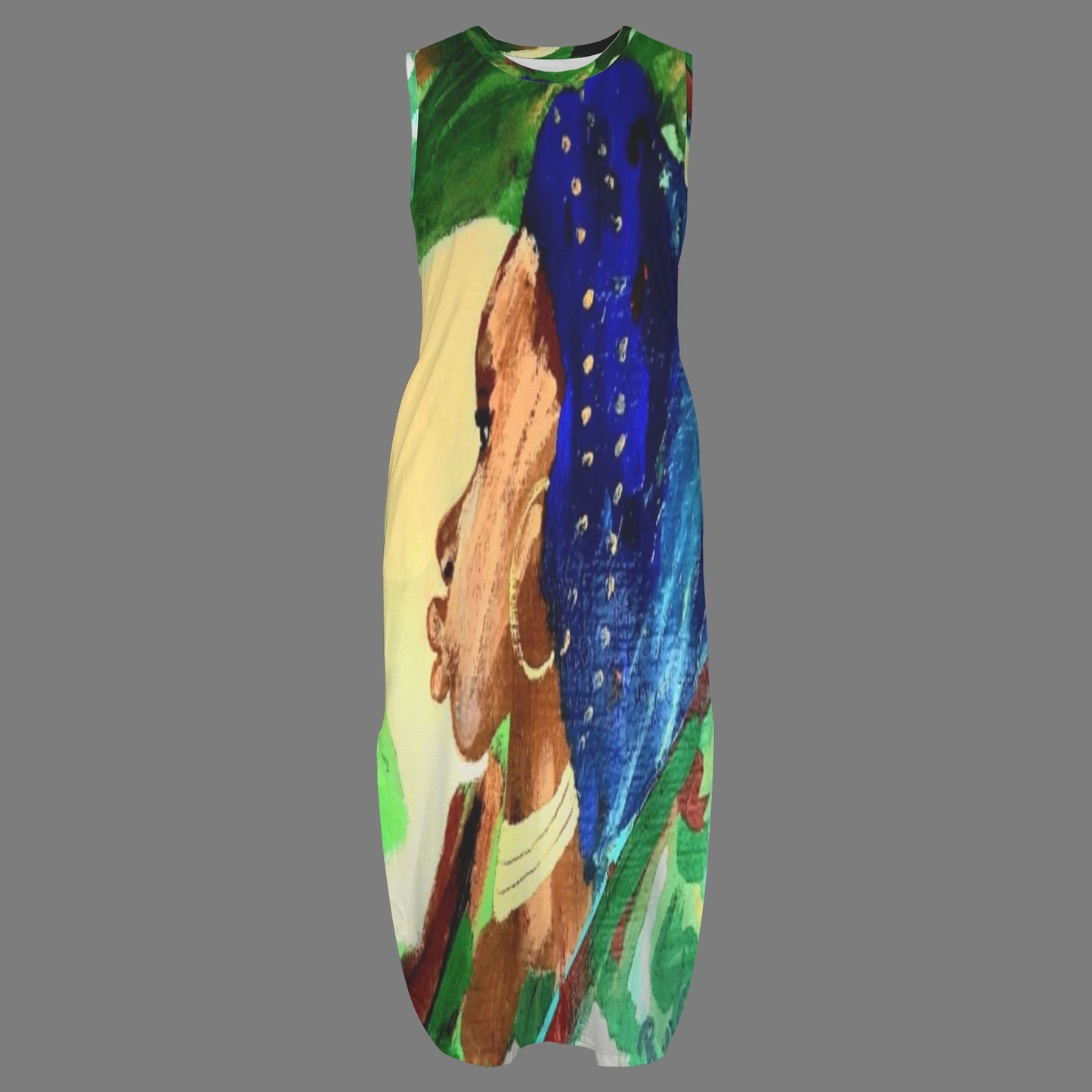 african ladyt sundress