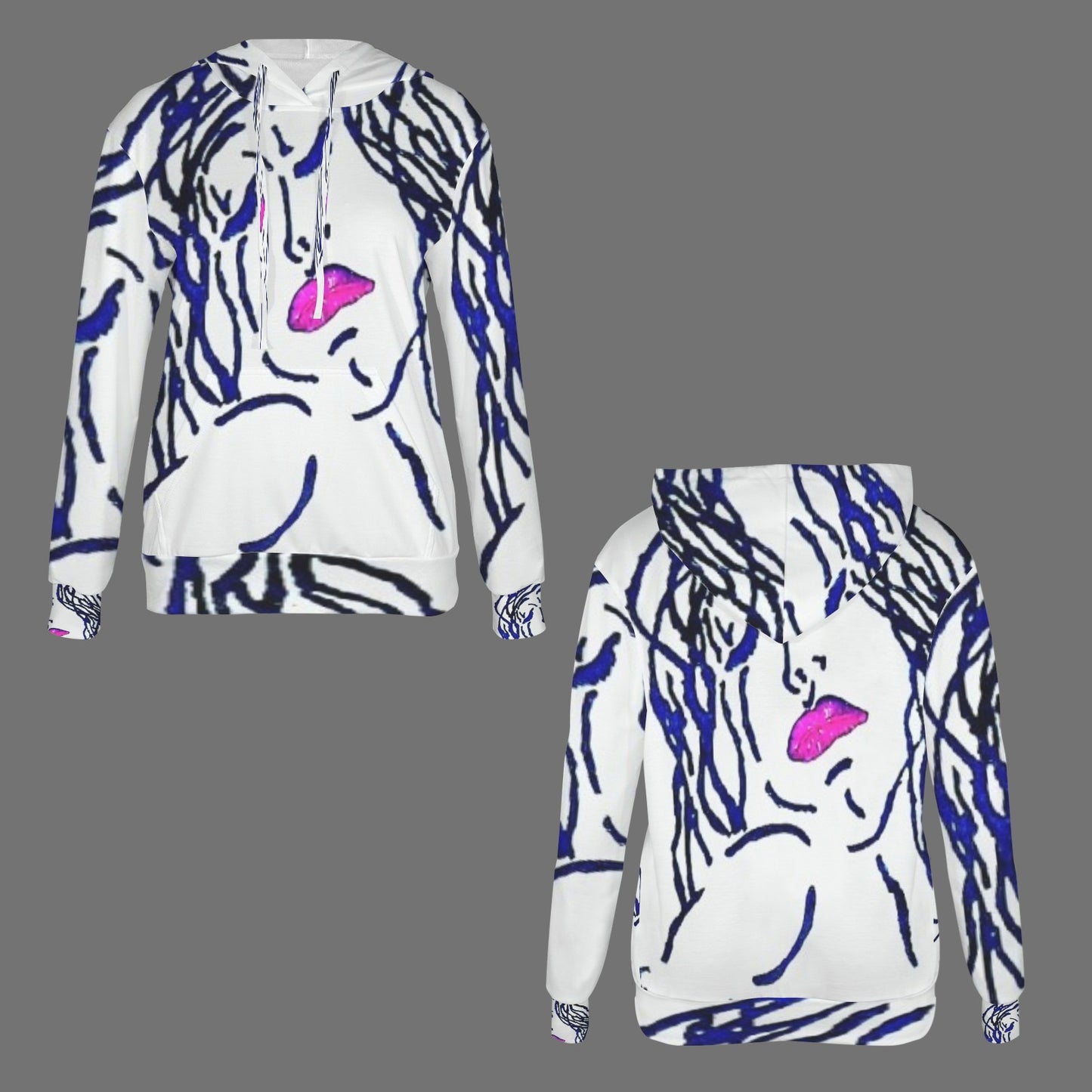 black lines hoodie