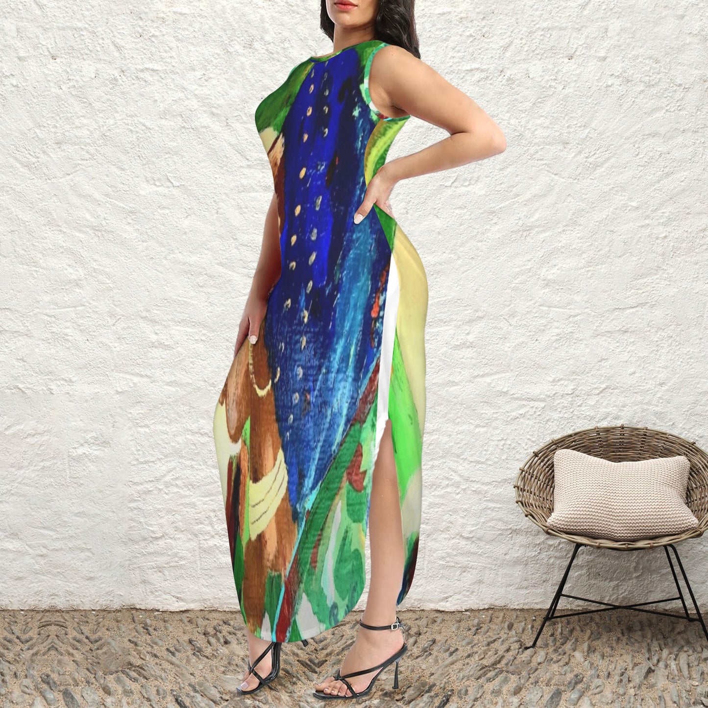 african ladyt sundress